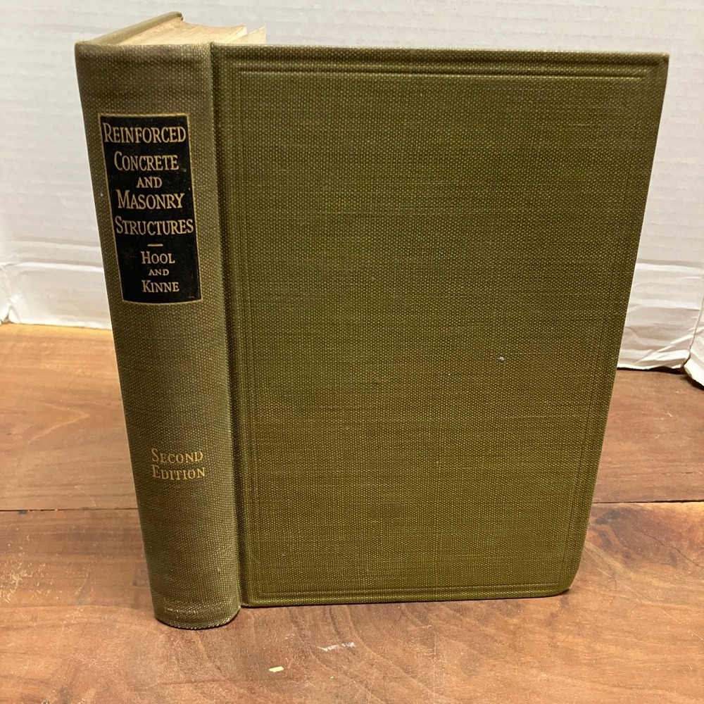 Reinforced Concrete & Masonry Structures Hool Kinne 1944 2nd Ed Engineering